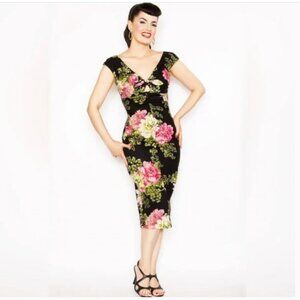 Bernie Dexter Pinup Floral Print Tie Front